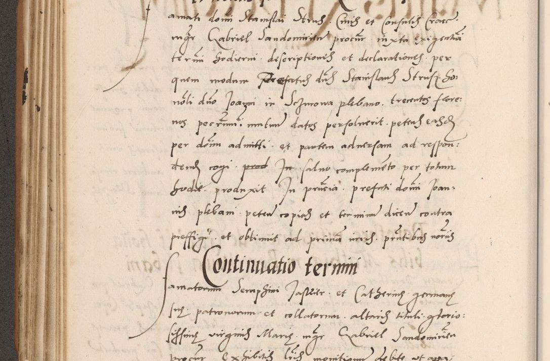 Zdjęcie nr 262 dla obiektu archiwalnego: Acta actorum causarum, sentenciarum tam diffinitivarum quam interlocutoriarum et obligacionum coram reverendo domino Petro Mischkowski custode Kielcensi, canonico vicarioque in spiritualibus generali Cracoviensi ad annum Domini millesimum quingentesimum octavum, cuius indicio est sexta, pontificatus sanctissimi in Christo patris et domini nostri domini Pauli divina providencia pape tercii feliciter moderni, anno coronacionis quarto decimo continuantur