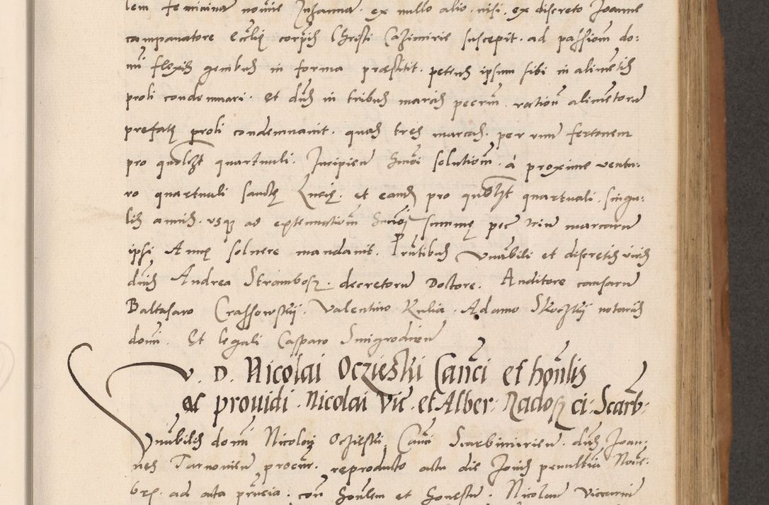 Zdjęcie nr 253 dla obiektu archiwalnego: Acta actorum causarum, sentenciarum tam diffinitivarum quam interlocutoriarum et obligacionum coram reverendo domino Petro Mischkowski custode Kielcensi, canonico vicarioque in spiritualibus generali Cracoviensi ad annum Domini millesimum quingentesimum octavum, cuius indicio est sexta, pontificatus sanctissimi in Christo patris et domini nostri domini Pauli divina providencia pape tercii feliciter moderni, anno coronacionis quarto decimo continuantur