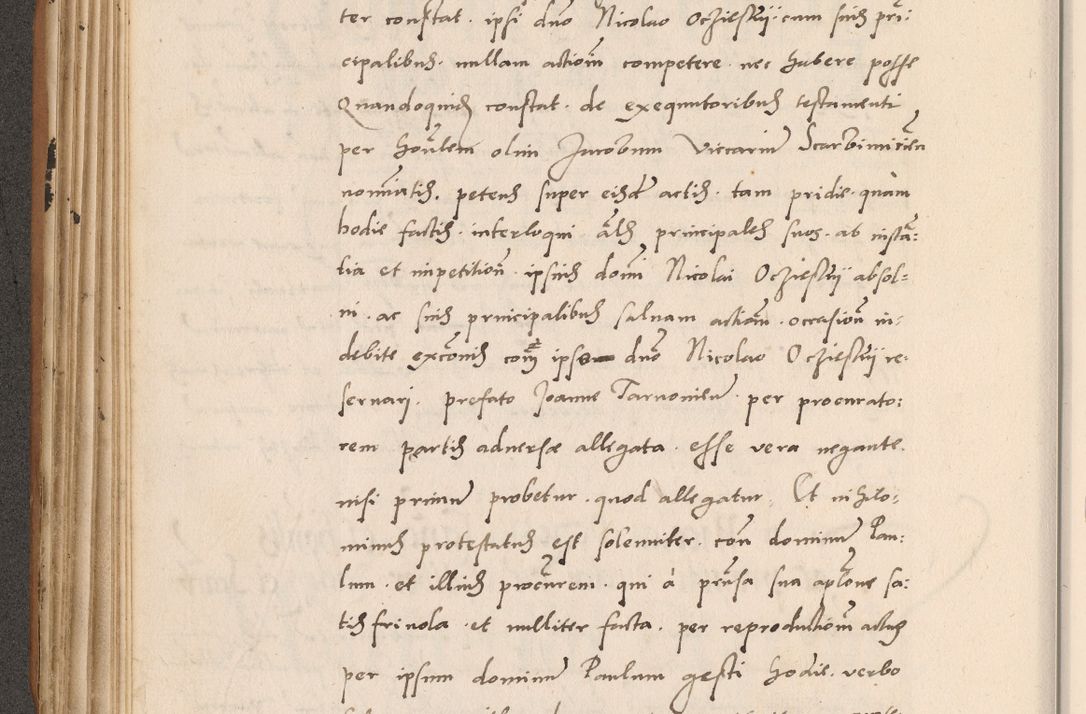 Zdjęcie nr 254 dla obiektu archiwalnego: Acta actorum causarum, sentenciarum tam diffinitivarum quam interlocutoriarum et obligacionum coram reverendo domino Petro Mischkowski custode Kielcensi, canonico vicarioque in spiritualibus generali Cracoviensi ad annum Domini millesimum quingentesimum octavum, cuius indicio est sexta, pontificatus sanctissimi in Christo patris et domini nostri domini Pauli divina providencia pape tercii feliciter moderni, anno coronacionis quarto decimo continuantur
