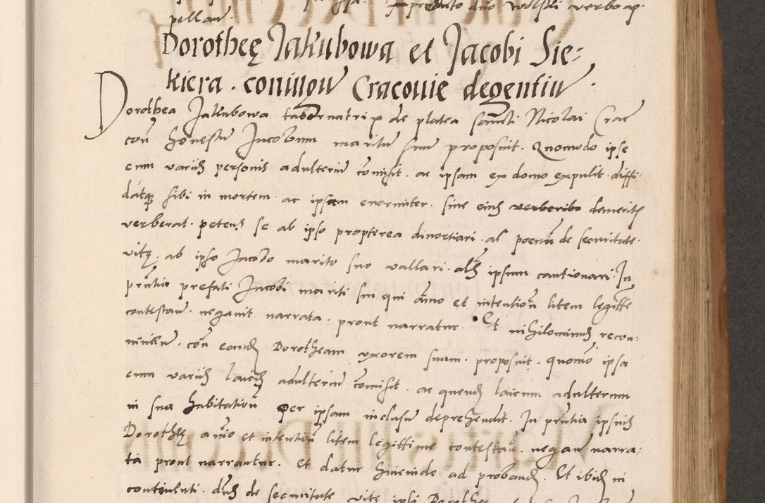 Zdjęcie nr 251 dla obiektu archiwalnego: Acta actorum causarum, sentenciarum tam diffinitivarum quam interlocutoriarum et obligacionum coram reverendo domino Petro Mischkowski custode Kielcensi, canonico vicarioque in spiritualibus generali Cracoviensi ad annum Domini millesimum quingentesimum octavum, cuius indicio est sexta, pontificatus sanctissimi in Christo patris et domini nostri domini Pauli divina providencia pape tercii feliciter moderni, anno coronacionis quarto decimo continuantur
