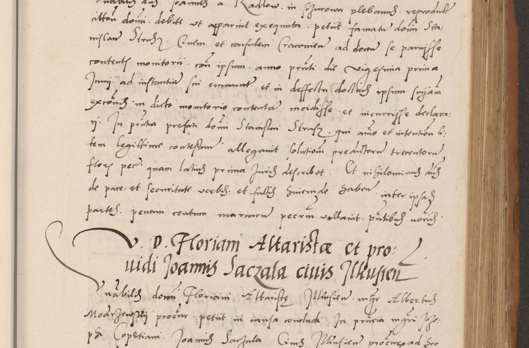 Zdjęcie nr 255 dla obiektu archiwalnego: Acta actorum causarum, sentenciarum tam diffinitivarum quam interlocutoriarum et obligacionum coram reverendo domino Petro Mischkowski custode Kielcensi, canonico vicarioque in spiritualibus generali Cracoviensi ad annum Domini millesimum quingentesimum octavum, cuius indicio est sexta, pontificatus sanctissimi in Christo patris et domini nostri domini Pauli divina providencia pape tercii feliciter moderni, anno coronacionis quarto decimo continuantur