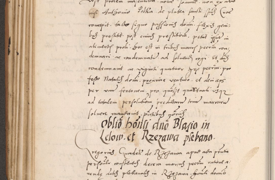 Zdjęcie nr 246 dla obiektu archiwalnego: Acta actorum causarum, sentenciarum tam diffinitivarum quam interlocutoriarum et obligacionum coram reverendo domino Petro Mischkowski custode Kielcensi, canonico vicarioque in spiritualibus generali Cracoviensi ad annum Domini millesimum quingentesimum octavum, cuius indicio est sexta, pontificatus sanctissimi in Christo patris et domini nostri domini Pauli divina providencia pape tercii feliciter moderni, anno coronacionis quarto decimo continuantur