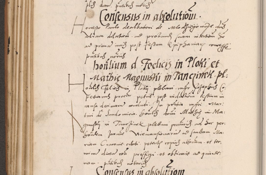 Zdjęcie nr 248 dla obiektu archiwalnego: Acta actorum causarum, sentenciarum tam diffinitivarum quam interlocutoriarum et obligacionum coram reverendo domino Petro Mischkowski custode Kielcensi, canonico vicarioque in spiritualibus generali Cracoviensi ad annum Domini millesimum quingentesimum octavum, cuius indicio est sexta, pontificatus sanctissimi in Christo patris et domini nostri domini Pauli divina providencia pape tercii feliciter moderni, anno coronacionis quarto decimo continuantur