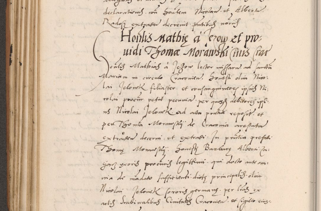 Zdjęcie nr 244 dla obiektu archiwalnego: Acta actorum causarum, sentenciarum tam diffinitivarum quam interlocutoriarum et obligacionum coram reverendo domino Petro Mischkowski custode Kielcensi, canonico vicarioque in spiritualibus generali Cracoviensi ad annum Domini millesimum quingentesimum octavum, cuius indicio est sexta, pontificatus sanctissimi in Christo patris et domini nostri domini Pauli divina providencia pape tercii feliciter moderni, anno coronacionis quarto decimo continuantur