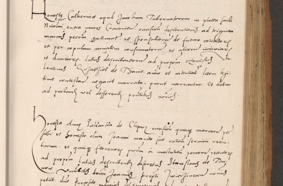 Zdjęcie nr 229 dla obiektu archiwalnego: Acta actorum causarum, sentenciarum tam diffinitivarum quam interlocutoriarum et obligacionum coram reverendo domino Petro Mischkowski custode Kielcensi, canonico vicarioque in spiritualibus generali Cracoviensi ad annum Domini millesimum quingentesimum octavum, cuius indicio est sexta, pontificatus sanctissimi in Christo patris et domini nostri domini Pauli divina providencia pape tercii feliciter moderni, anno coronacionis quarto decimo continuantur