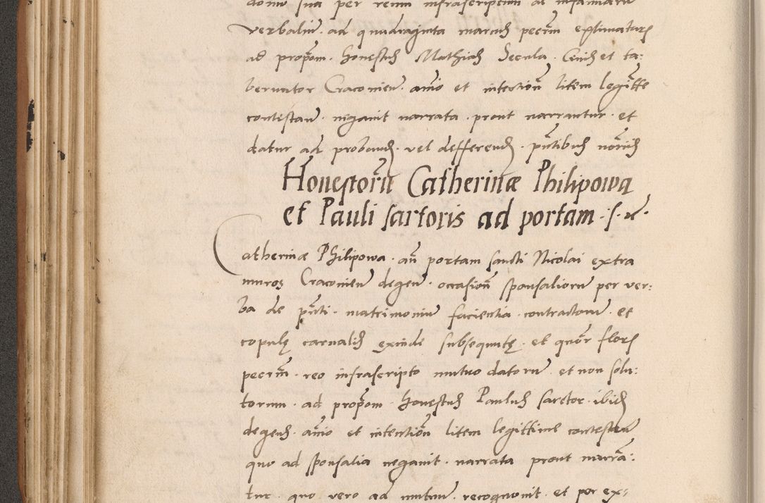 Zdjęcie nr 224 dla obiektu archiwalnego: Acta actorum causarum, sentenciarum tam diffinitivarum quam interlocutoriarum et obligacionum coram reverendo domino Petro Mischkowski custode Kielcensi, canonico vicarioque in spiritualibus generali Cracoviensi ad annum Domini millesimum quingentesimum octavum, cuius indicio est sexta, pontificatus sanctissimi in Christo patris et domini nostri domini Pauli divina providencia pape tercii feliciter moderni, anno coronacionis quarto decimo continuantur