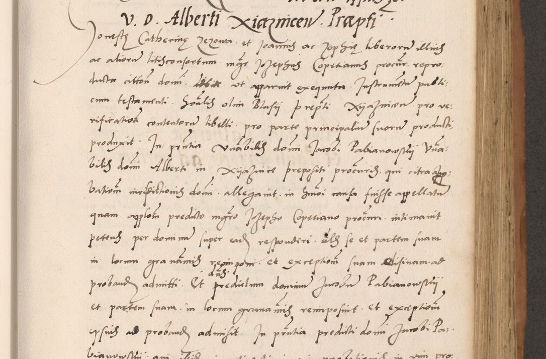 Zdjęcie nr 223 dla obiektu archiwalnego: Acta actorum causarum, sentenciarum tam diffinitivarum quam interlocutoriarum et obligacionum coram reverendo domino Petro Mischkowski custode Kielcensi, canonico vicarioque in spiritualibus generali Cracoviensi ad annum Domini millesimum quingentesimum octavum, cuius indicio est sexta, pontificatus sanctissimi in Christo patris et domini nostri domini Pauli divina providencia pape tercii feliciter moderni, anno coronacionis quarto decimo continuantur