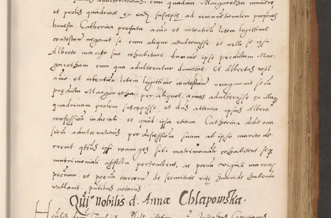 Zdjęcie nr 221 dla obiektu archiwalnego: Acta actorum causarum, sentenciarum tam diffinitivarum quam interlocutoriarum et obligacionum coram reverendo domino Petro Mischkowski custode Kielcensi, canonico vicarioque in spiritualibus generali Cracoviensi ad annum Domini millesimum quingentesimum octavum, cuius indicio est sexta, pontificatus sanctissimi in Christo patris et domini nostri domini Pauli divina providencia pape tercii feliciter moderni, anno coronacionis quarto decimo continuantur