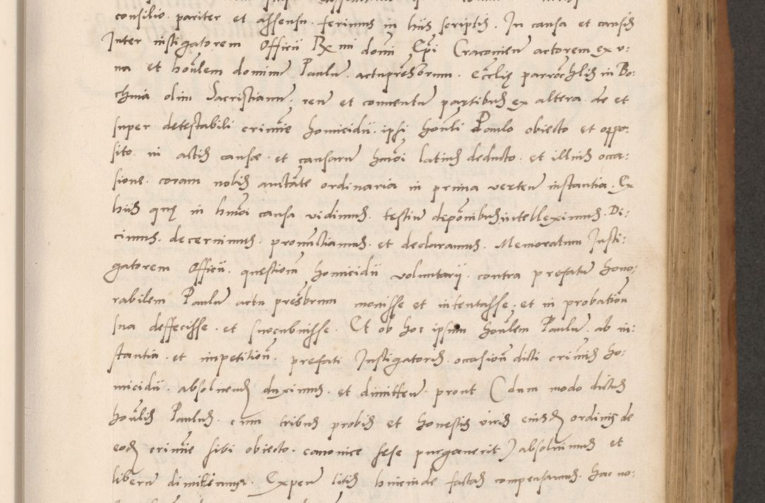 Zdjęcie nr 217 dla obiektu archiwalnego: Acta actorum causarum, sentenciarum tam diffinitivarum quam interlocutoriarum et obligacionum coram reverendo domino Petro Mischkowski custode Kielcensi, canonico vicarioque in spiritualibus generali Cracoviensi ad annum Domini millesimum quingentesimum octavum, cuius indicio est sexta, pontificatus sanctissimi in Christo patris et domini nostri domini Pauli divina providencia pape tercii feliciter moderni, anno coronacionis quarto decimo continuantur