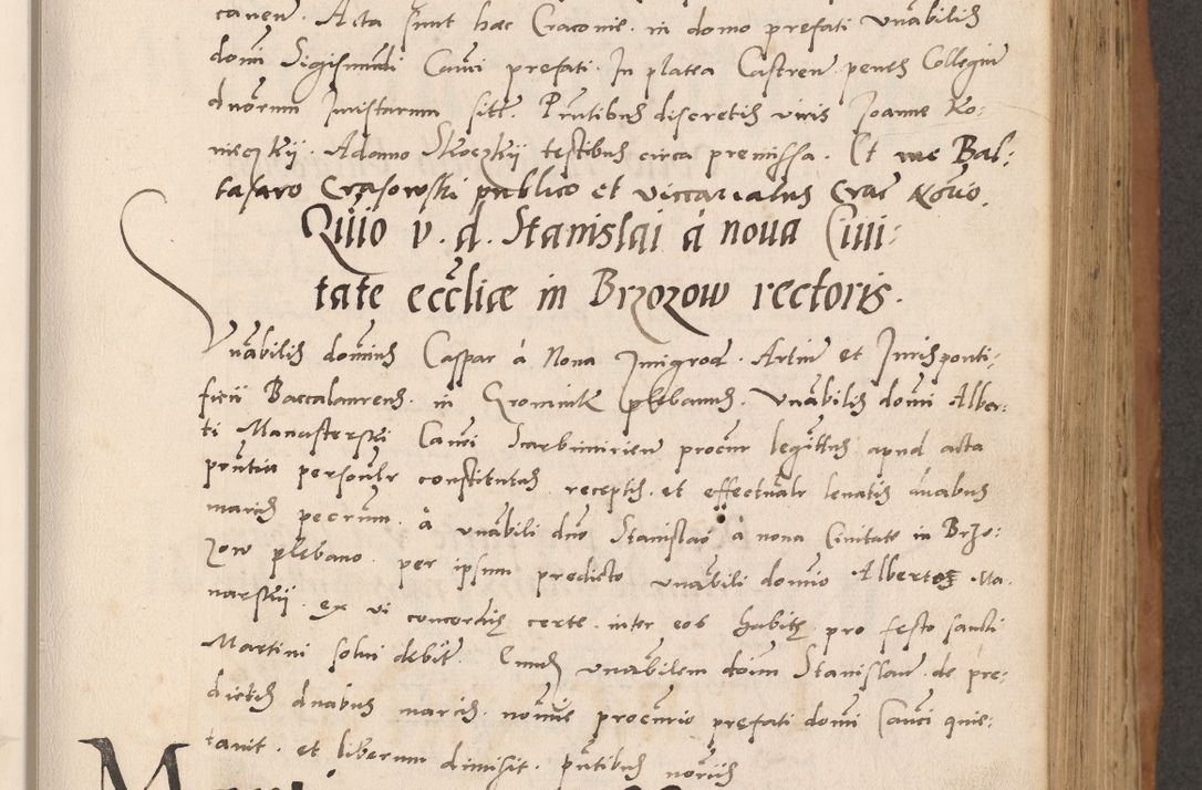 Zdjęcie nr 213 dla obiektu archiwalnego: Acta actorum causarum, sentenciarum tam diffinitivarum quam interlocutoriarum et obligacionum coram reverendo domino Petro Mischkowski custode Kielcensi, canonico vicarioque in spiritualibus generali Cracoviensi ad annum Domini millesimum quingentesimum octavum, cuius indicio est sexta, pontificatus sanctissimi in Christo patris et domini nostri domini Pauli divina providencia pape tercii feliciter moderni, anno coronacionis quarto decimo continuantur