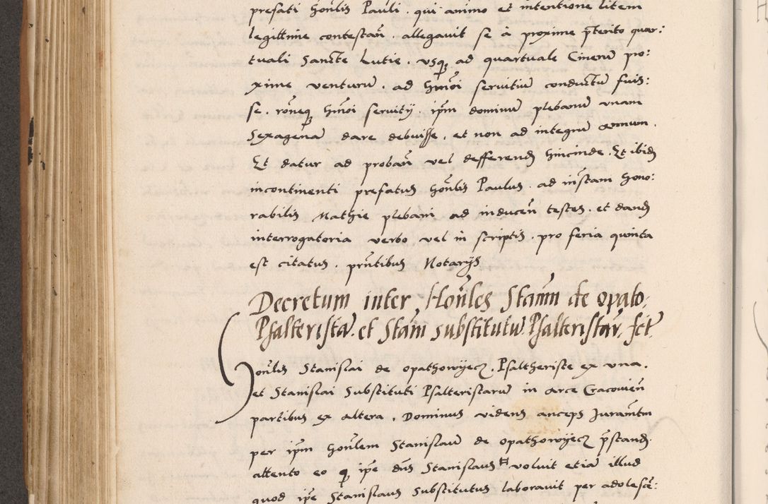 Zdjęcie nr 408 dla obiektu archiwalnego: Acta actorum causarum, sentenciarum tam diffinitivarum quam interlocutoriarum et obligacionum coram reverendo domino Petro Mischkowski custode Kielcensi, canonico vicarioque in spiritualibus generali Cracoviensi ad annum Domini millesimum quingentesimum octavum, cuius indicio est sexta, pontificatus sanctissimi in Christo patris et domini nostri domini Pauli divina providencia pape tercii feliciter moderni, anno coronacionis quarto decimo continuantur