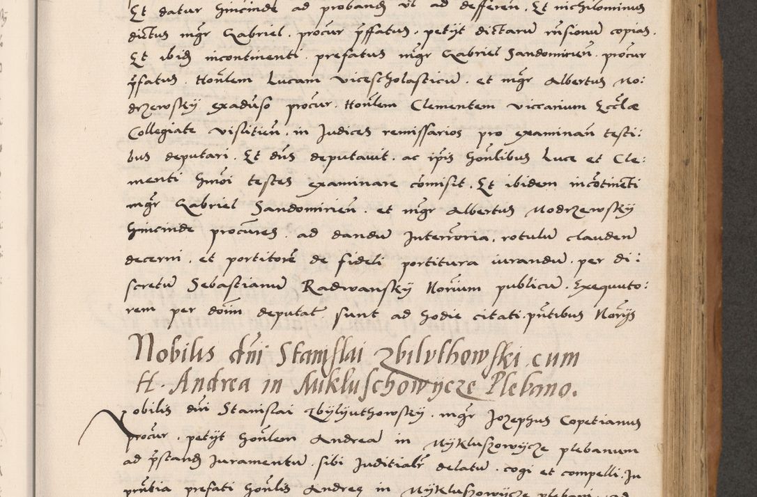 Zdjęcie nr 407 dla obiektu archiwalnego: Acta actorum causarum, sentenciarum tam diffinitivarum quam interlocutoriarum et obligacionum coram reverendo domino Petro Mischkowski custode Kielcensi, canonico vicarioque in spiritualibus generali Cracoviensi ad annum Domini millesimum quingentesimum octavum, cuius indicio est sexta, pontificatus sanctissimi in Christo patris et domini nostri domini Pauli divina providencia pape tercii feliciter moderni, anno coronacionis quarto decimo continuantur