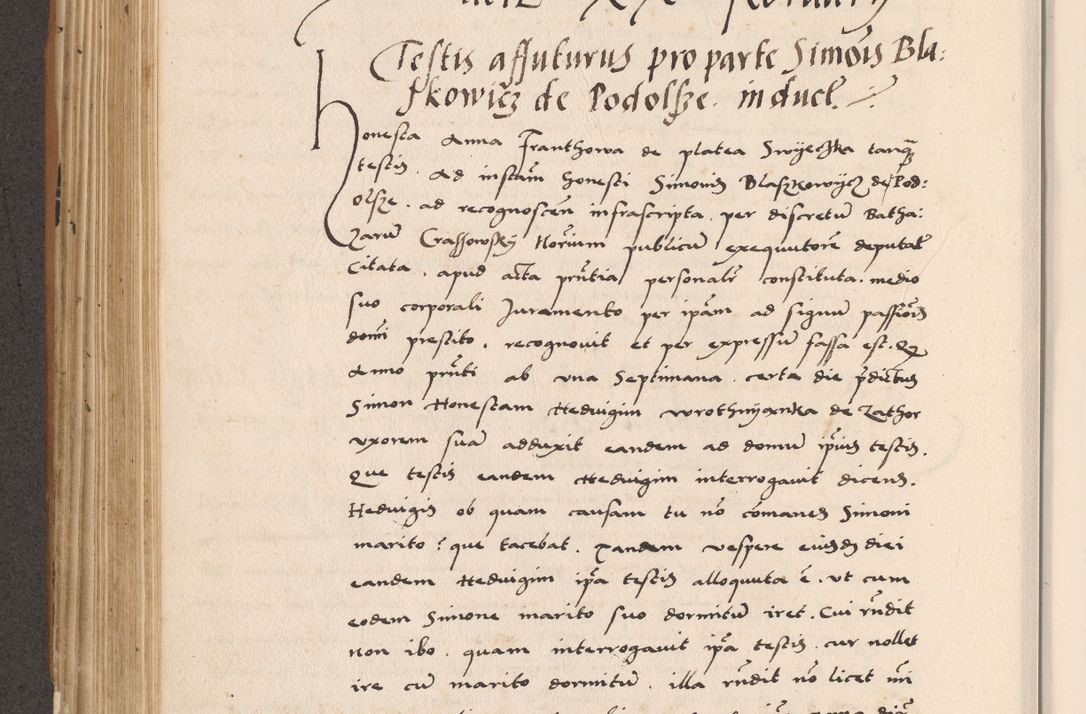 Zdjęcie nr 410 dla obiektu archiwalnego: Acta actorum causarum, sentenciarum tam diffinitivarum quam interlocutoriarum et obligacionum coram reverendo domino Petro Mischkowski custode Kielcensi, canonico vicarioque in spiritualibus generali Cracoviensi ad annum Domini millesimum quingentesimum octavum, cuius indicio est sexta, pontificatus sanctissimi in Christo patris et domini nostri domini Pauli divina providencia pape tercii feliciter moderni, anno coronacionis quarto decimo continuantur