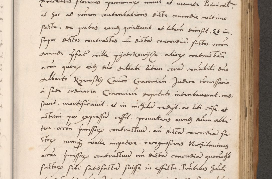 Zdjęcie nr 605 dla obiektu archiwalnego: Acta actorum causarum, sentenciarum tam diffinitivarum quam interlocutoriarum et obligacionum coram reverendo domino Petro Mischkowski custode Kielcensi, canonico vicarioque in spiritualibus generali Cracoviensi ad annum Domini millesimum quingentesimum octavum, cuius indicio est sexta, pontificatus sanctissimi in Christo patris et domini nostri domini Pauli divina providencia pape tercii feliciter moderni, anno coronacionis quarto decimo continuantur