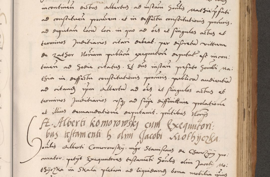 Zdjęcie nr 599 dla obiektu archiwalnego: Acta actorum causarum, sentenciarum tam diffinitivarum quam interlocutoriarum et obligacionum coram reverendo domino Petro Mischkowski custode Kielcensi, canonico vicarioque in spiritualibus generali Cracoviensi ad annum Domini millesimum quingentesimum octavum, cuius indicio est sexta, pontificatus sanctissimi in Christo patris et domini nostri domini Pauli divina providencia pape tercii feliciter moderni, anno coronacionis quarto decimo continuantur