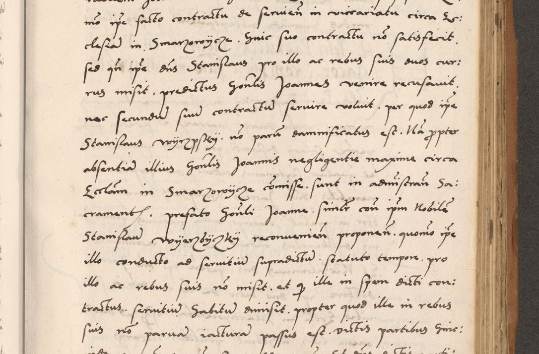 Zdjęcie nr 593 dla obiektu archiwalnego: Acta actorum causarum, sentenciarum tam diffinitivarum quam interlocutoriarum et obligacionum coram reverendo domino Petro Mischkowski custode Kielcensi, canonico vicarioque in spiritualibus generali Cracoviensi ad annum Domini millesimum quingentesimum octavum, cuius indicio est sexta, pontificatus sanctissimi in Christo patris et domini nostri domini Pauli divina providencia pape tercii feliciter moderni, anno coronacionis quarto decimo continuantur