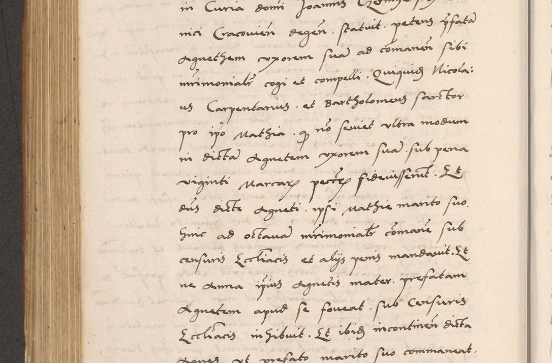Zdjęcie nr 592 dla obiektu archiwalnego: Acta actorum causarum, sentenciarum tam diffinitivarum quam interlocutoriarum et obligacionum coram reverendo domino Petro Mischkowski custode Kielcensi, canonico vicarioque in spiritualibus generali Cracoviensi ad annum Domini millesimum quingentesimum octavum, cuius indicio est sexta, pontificatus sanctissimi in Christo patris et domini nostri domini Pauli divina providencia pape tercii feliciter moderni, anno coronacionis quarto decimo continuantur