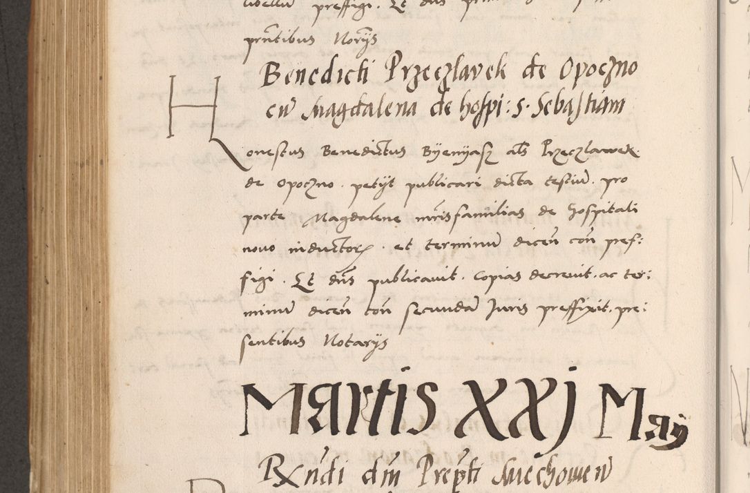 Zdjęcie nr 588 dla obiektu archiwalnego: Acta actorum causarum, sentenciarum tam diffinitivarum quam interlocutoriarum et obligacionum coram reverendo domino Petro Mischkowski custode Kielcensi, canonico vicarioque in spiritualibus generali Cracoviensi ad annum Domini millesimum quingentesimum octavum, cuius indicio est sexta, pontificatus sanctissimi in Christo patris et domini nostri domini Pauli divina providencia pape tercii feliciter moderni, anno coronacionis quarto decimo continuantur