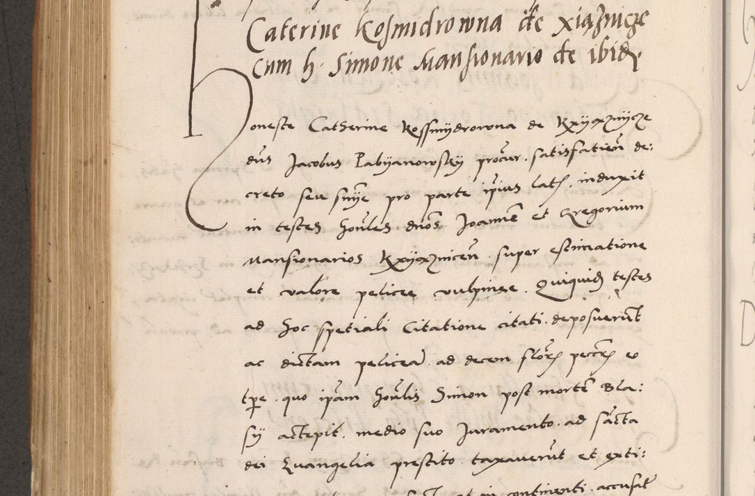 Zdjęcie nr 584 dla obiektu archiwalnego: Acta actorum causarum, sentenciarum tam diffinitivarum quam interlocutoriarum et obligacionum coram reverendo domino Petro Mischkowski custode Kielcensi, canonico vicarioque in spiritualibus generali Cracoviensi ad annum Domini millesimum quingentesimum octavum, cuius indicio est sexta, pontificatus sanctissimi in Christo patris et domini nostri domini Pauli divina providencia pape tercii feliciter moderni, anno coronacionis quarto decimo continuantur