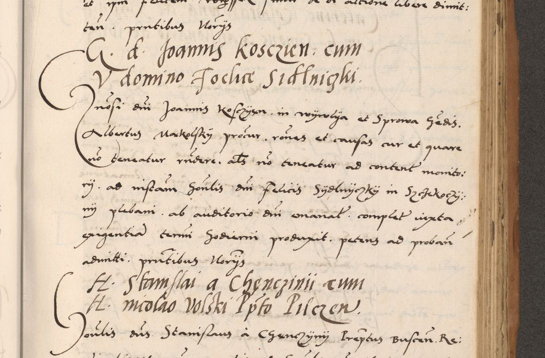 Zdjęcie nr 583 dla obiektu archiwalnego: Acta actorum causarum, sentenciarum tam diffinitivarum quam interlocutoriarum et obligacionum coram reverendo domino Petro Mischkowski custode Kielcensi, canonico vicarioque in spiritualibus generali Cracoviensi ad annum Domini millesimum quingentesimum octavum, cuius indicio est sexta, pontificatus sanctissimi in Christo patris et domini nostri domini Pauli divina providencia pape tercii feliciter moderni, anno coronacionis quarto decimo continuantur