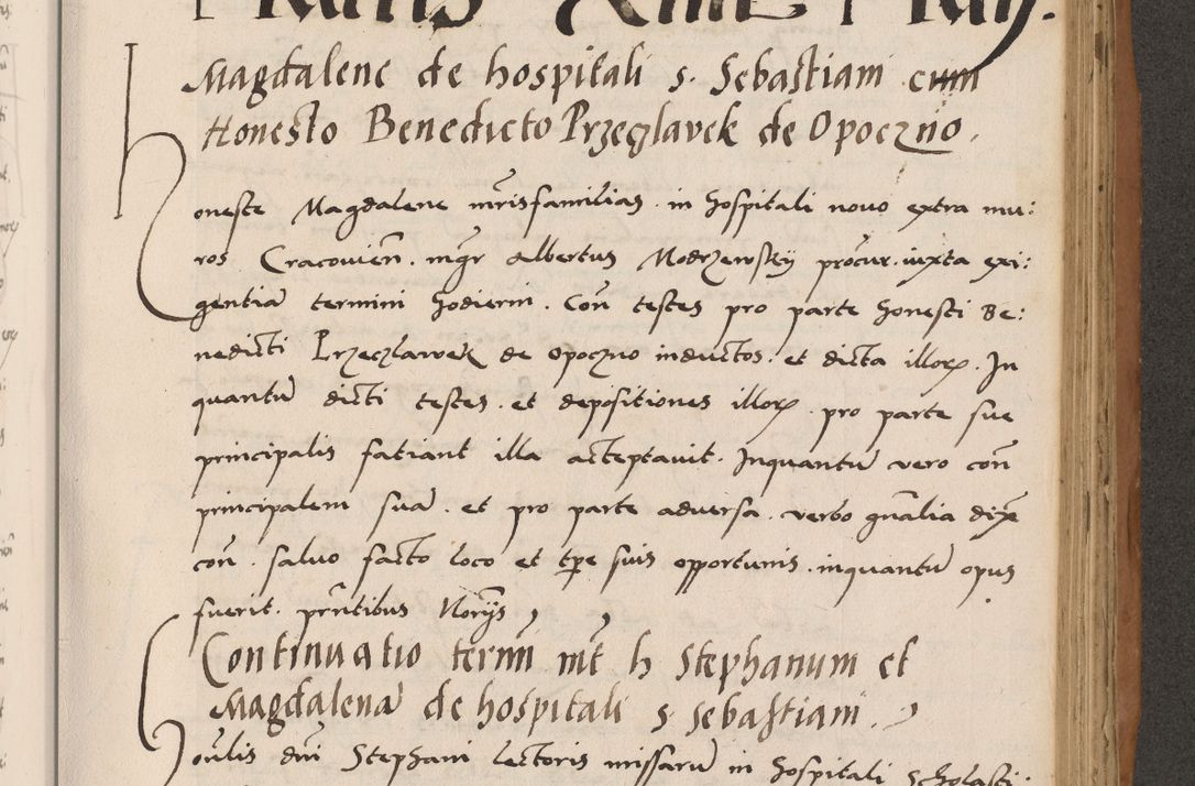 Zdjęcie nr 575 dla obiektu archiwalnego: Acta actorum causarum, sentenciarum tam diffinitivarum quam interlocutoriarum et obligacionum coram reverendo domino Petro Mischkowski custode Kielcensi, canonico vicarioque in spiritualibus generali Cracoviensi ad annum Domini millesimum quingentesimum octavum, cuius indicio est sexta, pontificatus sanctissimi in Christo patris et domini nostri domini Pauli divina providencia pape tercii feliciter moderni, anno coronacionis quarto decimo continuantur
