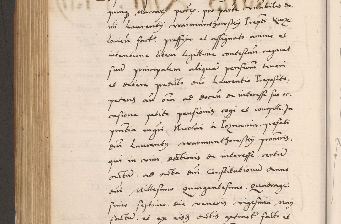 Zdjęcie nr 576 dla obiektu archiwalnego: Acta actorum causarum, sentenciarum tam diffinitivarum quam interlocutoriarum et obligacionum coram reverendo domino Petro Mischkowski custode Kielcensi, canonico vicarioque in spiritualibus generali Cracoviensi ad annum Domini millesimum quingentesimum octavum, cuius indicio est sexta, pontificatus sanctissimi in Christo patris et domini nostri domini Pauli divina providencia pape tercii feliciter moderni, anno coronacionis quarto decimo continuantur