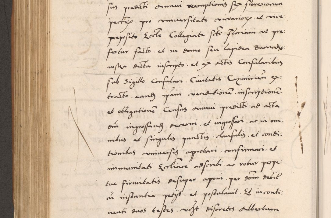Zdjęcie nr 572 dla obiektu archiwalnego: Acta actorum causarum, sentenciarum tam diffinitivarum quam interlocutoriarum et obligacionum coram reverendo domino Petro Mischkowski custode Kielcensi, canonico vicarioque in spiritualibus generali Cracoviensi ad annum Domini millesimum quingentesimum octavum, cuius indicio est sexta, pontificatus sanctissimi in Christo patris et domini nostri domini Pauli divina providencia pape tercii feliciter moderni, anno coronacionis quarto decimo continuantur