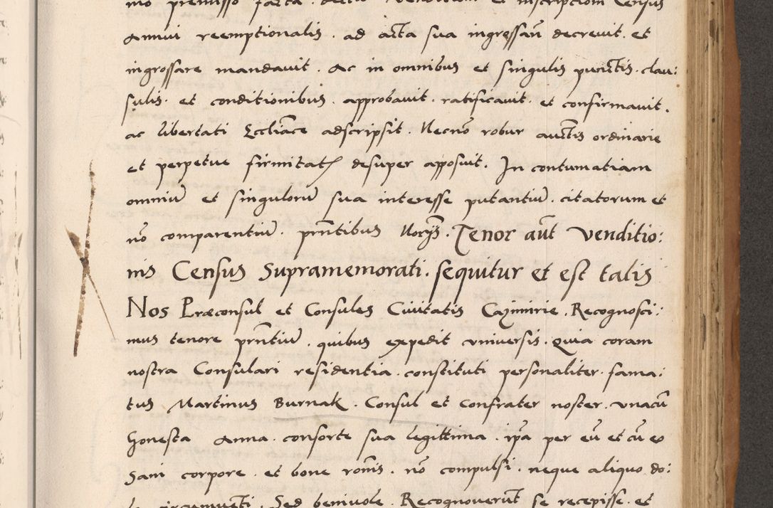 Zdjęcie nr 573 dla obiektu archiwalnego: Acta actorum causarum, sentenciarum tam diffinitivarum quam interlocutoriarum et obligacionum coram reverendo domino Petro Mischkowski custode Kielcensi, canonico vicarioque in spiritualibus generali Cracoviensi ad annum Domini millesimum quingentesimum octavum, cuius indicio est sexta, pontificatus sanctissimi in Christo patris et domini nostri domini Pauli divina providencia pape tercii feliciter moderni, anno coronacionis quarto decimo continuantur