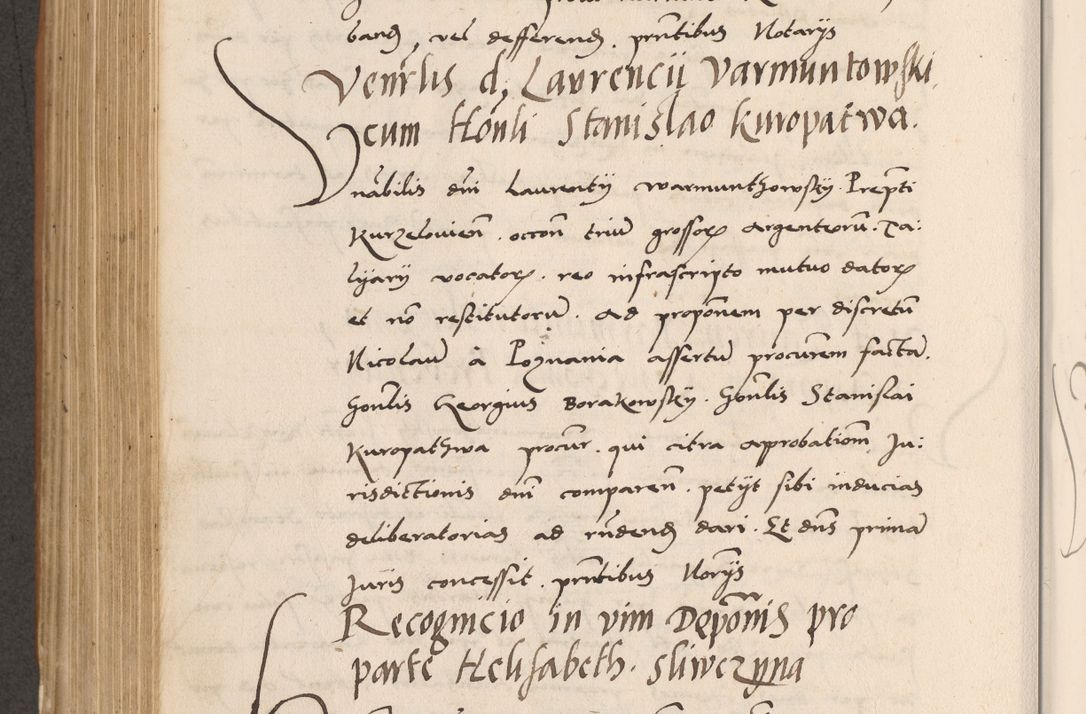 Zdjęcie nr 570 dla obiektu archiwalnego: Acta actorum causarum, sentenciarum tam diffinitivarum quam interlocutoriarum et obligacionum coram reverendo domino Petro Mischkowski custode Kielcensi, canonico vicarioque in spiritualibus generali Cracoviensi ad annum Domini millesimum quingentesimum octavum, cuius indicio est sexta, pontificatus sanctissimi in Christo patris et domini nostri domini Pauli divina providencia pape tercii feliciter moderni, anno coronacionis quarto decimo continuantur