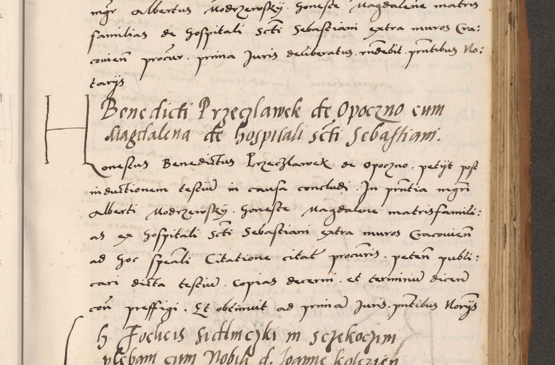 Zdjęcie nr 565 dla obiektu archiwalnego: Acta actorum causarum, sentenciarum tam diffinitivarum quam interlocutoriarum et obligacionum coram reverendo domino Petro Mischkowski custode Kielcensi, canonico vicarioque in spiritualibus generali Cracoviensi ad annum Domini millesimum quingentesimum octavum, cuius indicio est sexta, pontificatus sanctissimi in Christo patris et domini nostri domini Pauli divina providencia pape tercii feliciter moderni, anno coronacionis quarto decimo continuantur