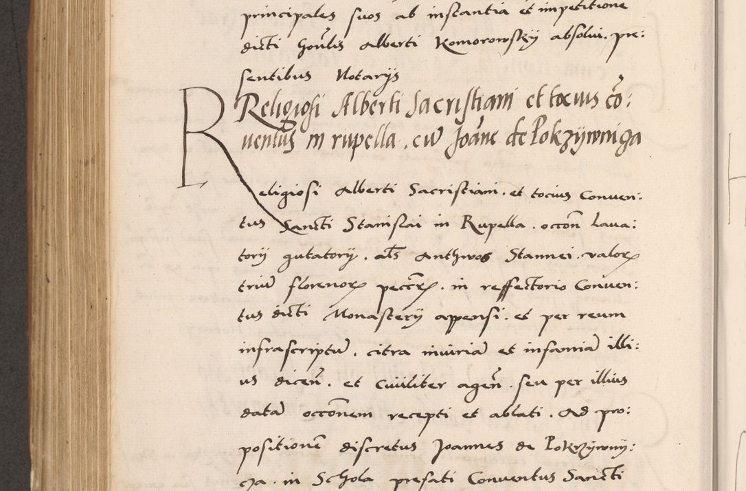 Zdjęcie nr 564 dla obiektu archiwalnego: Acta actorum causarum, sentenciarum tam diffinitivarum quam interlocutoriarum et obligacionum coram reverendo domino Petro Mischkowski custode Kielcensi, canonico vicarioque in spiritualibus generali Cracoviensi ad annum Domini millesimum quingentesimum octavum, cuius indicio est sexta, pontificatus sanctissimi in Christo patris et domini nostri domini Pauli divina providencia pape tercii feliciter moderni, anno coronacionis quarto decimo continuantur