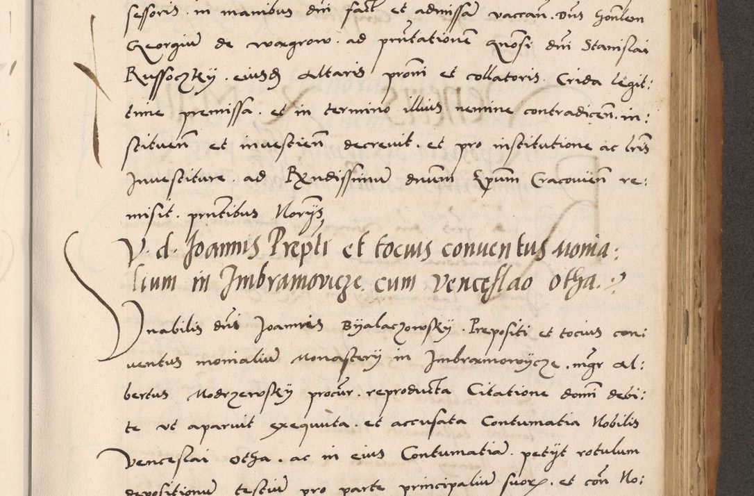 Zdjęcie nr 559 dla obiektu archiwalnego: Acta actorum causarum, sentenciarum tam diffinitivarum quam interlocutoriarum et obligacionum coram reverendo domino Petro Mischkowski custode Kielcensi, canonico vicarioque in spiritualibus generali Cracoviensi ad annum Domini millesimum quingentesimum octavum, cuius indicio est sexta, pontificatus sanctissimi in Christo patris et domini nostri domini Pauli divina providencia pape tercii feliciter moderni, anno coronacionis quarto decimo continuantur