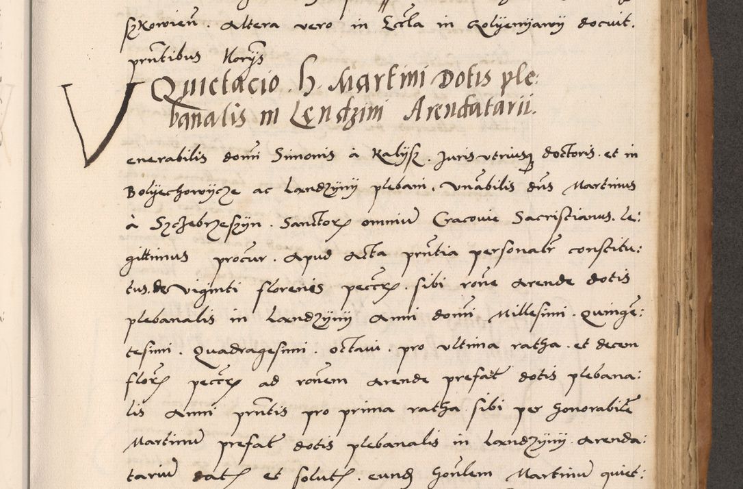 Zdjęcie nr 553 dla obiektu archiwalnego: Acta actorum causarum, sentenciarum tam diffinitivarum quam interlocutoriarum et obligacionum coram reverendo domino Petro Mischkowski custode Kielcensi, canonico vicarioque in spiritualibus generali Cracoviensi ad annum Domini millesimum quingentesimum octavum, cuius indicio est sexta, pontificatus sanctissimi in Christo patris et domini nostri domini Pauli divina providencia pape tercii feliciter moderni, anno coronacionis quarto decimo continuantur