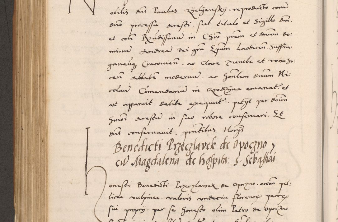 Zdjęcie nr 544 dla obiektu archiwalnego: Acta actorum causarum, sentenciarum tam diffinitivarum quam interlocutoriarum et obligacionum coram reverendo domino Petro Mischkowski custode Kielcensi, canonico vicarioque in spiritualibus generali Cracoviensi ad annum Domini millesimum quingentesimum octavum, cuius indicio est sexta, pontificatus sanctissimi in Christo patris et domini nostri domini Pauli divina providencia pape tercii feliciter moderni, anno coronacionis quarto decimo continuantur