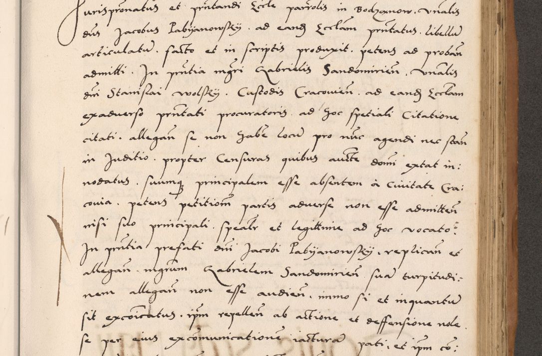Zdjęcie nr 541 dla obiektu archiwalnego: Acta actorum causarum, sentenciarum tam diffinitivarum quam interlocutoriarum et obligacionum coram reverendo domino Petro Mischkowski custode Kielcensi, canonico vicarioque in spiritualibus generali Cracoviensi ad annum Domini millesimum quingentesimum octavum, cuius indicio est sexta, pontificatus sanctissimi in Christo patris et domini nostri domini Pauli divina providencia pape tercii feliciter moderni, anno coronacionis quarto decimo continuantur