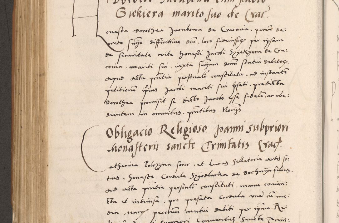 Zdjęcie nr 534 dla obiektu archiwalnego: Acta actorum causarum, sentenciarum tam diffinitivarum quam interlocutoriarum et obligacionum coram reverendo domino Petro Mischkowski custode Kielcensi, canonico vicarioque in spiritualibus generali Cracoviensi ad annum Domini millesimum quingentesimum octavum, cuius indicio est sexta, pontificatus sanctissimi in Christo patris et domini nostri domini Pauli divina providencia pape tercii feliciter moderni, anno coronacionis quarto decimo continuantur