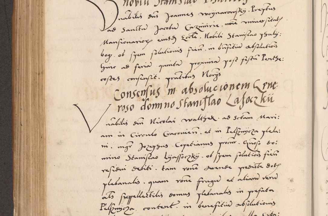 Zdjęcie nr 536 dla obiektu archiwalnego: Acta actorum causarum, sentenciarum tam diffinitivarum quam interlocutoriarum et obligacionum coram reverendo domino Petro Mischkowski custode Kielcensi, canonico vicarioque in spiritualibus generali Cracoviensi ad annum Domini millesimum quingentesimum octavum, cuius indicio est sexta, pontificatus sanctissimi in Christo patris et domini nostri domini Pauli divina providencia pape tercii feliciter moderni, anno coronacionis quarto decimo continuantur