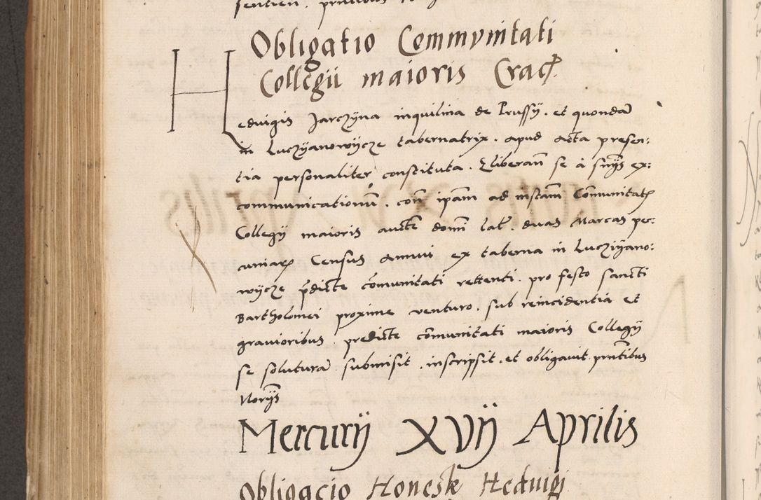 Zdjęcie nr 532 dla obiektu archiwalnego: Acta actorum causarum, sentenciarum tam diffinitivarum quam interlocutoriarum et obligacionum coram reverendo domino Petro Mischkowski custode Kielcensi, canonico vicarioque in spiritualibus generali Cracoviensi ad annum Domini millesimum quingentesimum octavum, cuius indicio est sexta, pontificatus sanctissimi in Christo patris et domini nostri domini Pauli divina providencia pape tercii feliciter moderni, anno coronacionis quarto decimo continuantur