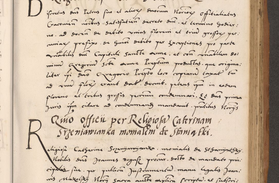Zdjęcie nr 529 dla obiektu archiwalnego: Acta actorum causarum, sentenciarum tam diffinitivarum quam interlocutoriarum et obligacionum coram reverendo domino Petro Mischkowski custode Kielcensi, canonico vicarioque in spiritualibus generali Cracoviensi ad annum Domini millesimum quingentesimum octavum, cuius indicio est sexta, pontificatus sanctissimi in Christo patris et domini nostri domini Pauli divina providencia pape tercii feliciter moderni, anno coronacionis quarto decimo continuantur