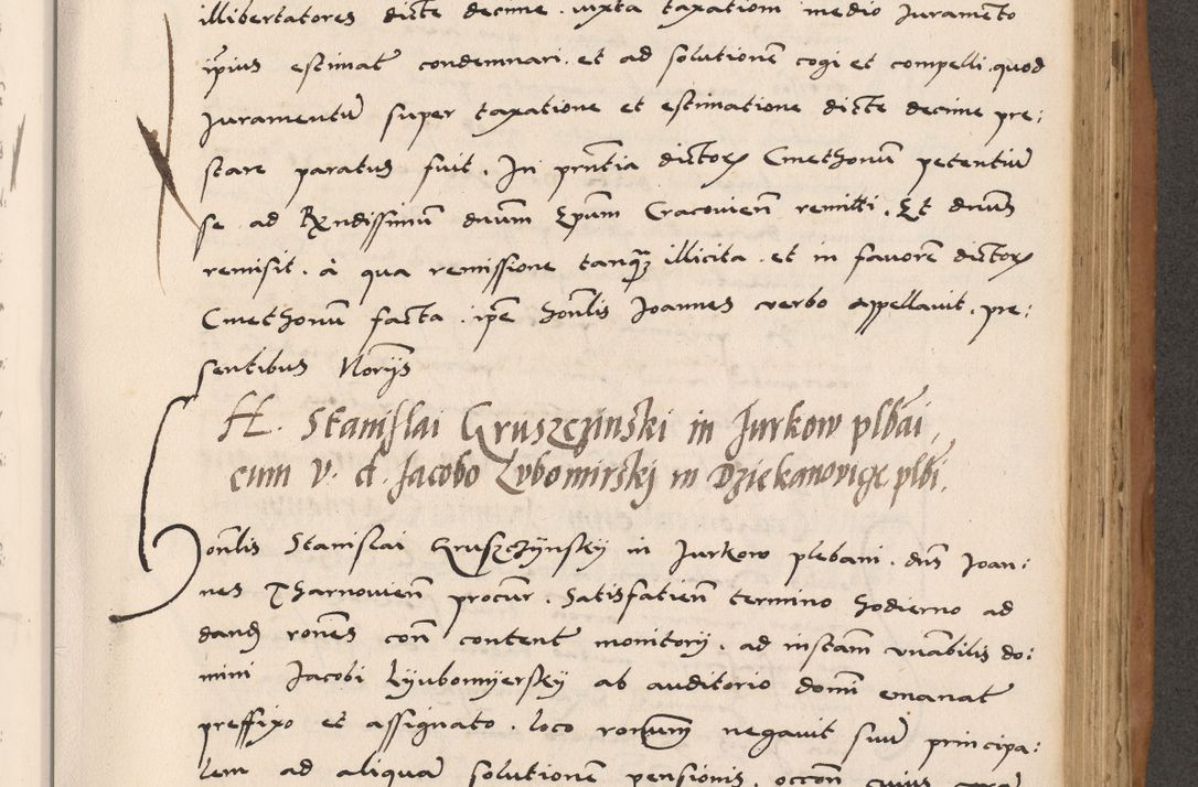Zdjęcie nr 527 dla obiektu archiwalnego: Acta actorum causarum, sentenciarum tam diffinitivarum quam interlocutoriarum et obligacionum coram reverendo domino Petro Mischkowski custode Kielcensi, canonico vicarioque in spiritualibus generali Cracoviensi ad annum Domini millesimum quingentesimum octavum, cuius indicio est sexta, pontificatus sanctissimi in Christo patris et domini nostri domini Pauli divina providencia pape tercii feliciter moderni, anno coronacionis quarto decimo continuantur