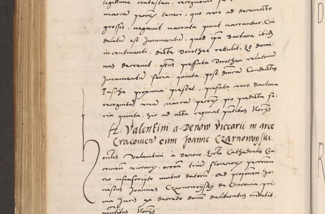 Zdjęcie nr 528 dla obiektu archiwalnego: Acta actorum causarum, sentenciarum tam diffinitivarum quam interlocutoriarum et obligacionum coram reverendo domino Petro Mischkowski custode Kielcensi, canonico vicarioque in spiritualibus generali Cracoviensi ad annum Domini millesimum quingentesimum octavum, cuius indicio est sexta, pontificatus sanctissimi in Christo patris et domini nostri domini Pauli divina providencia pape tercii feliciter moderni, anno coronacionis quarto decimo continuantur