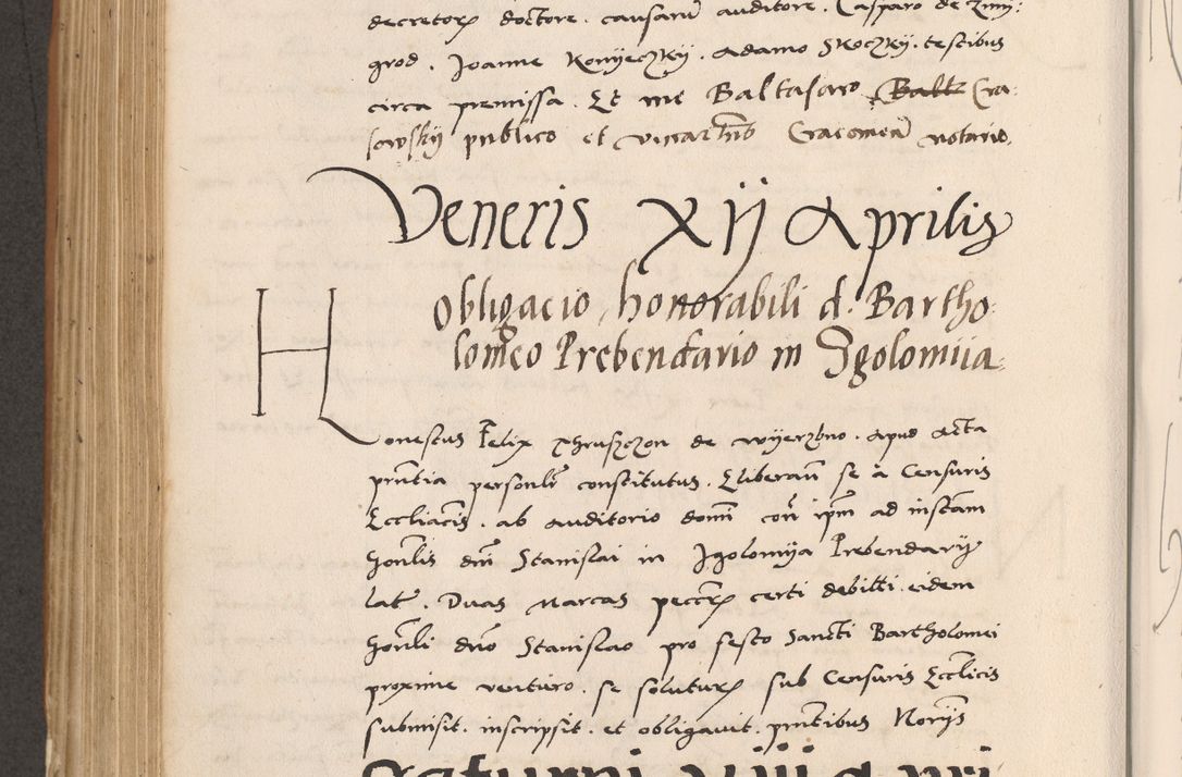Zdjęcie nr 522 dla obiektu archiwalnego: Acta actorum causarum, sentenciarum tam diffinitivarum quam interlocutoriarum et obligacionum coram reverendo domino Petro Mischkowski custode Kielcensi, canonico vicarioque in spiritualibus generali Cracoviensi ad annum Domini millesimum quingentesimum octavum, cuius indicio est sexta, pontificatus sanctissimi in Christo patris et domini nostri domini Pauli divina providencia pape tercii feliciter moderni, anno coronacionis quarto decimo continuantur