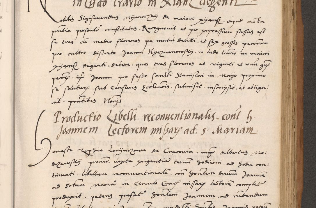 Zdjęcie nr 523 dla obiektu archiwalnego: Acta actorum causarum, sentenciarum tam diffinitivarum quam interlocutoriarum et obligacionum coram reverendo domino Petro Mischkowski custode Kielcensi, canonico vicarioque in spiritualibus generali Cracoviensi ad annum Domini millesimum quingentesimum octavum, cuius indicio est sexta, pontificatus sanctissimi in Christo patris et domini nostri domini Pauli divina providencia pape tercii feliciter moderni, anno coronacionis quarto decimo continuantur