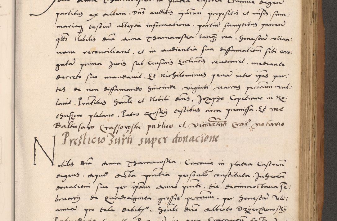 Zdjęcie nr 521 dla obiektu archiwalnego: Acta actorum causarum, sentenciarum tam diffinitivarum quam interlocutoriarum et obligacionum coram reverendo domino Petro Mischkowski custode Kielcensi, canonico vicarioque in spiritualibus generali Cracoviensi ad annum Domini millesimum quingentesimum octavum, cuius indicio est sexta, pontificatus sanctissimi in Christo patris et domini nostri domini Pauli divina providencia pape tercii feliciter moderni, anno coronacionis quarto decimo continuantur