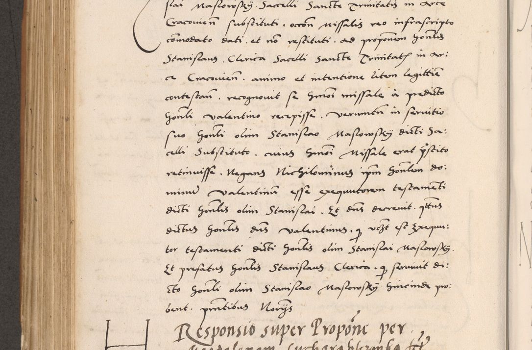 Zdjęcie nr 520 dla obiektu archiwalnego: Acta actorum causarum, sentenciarum tam diffinitivarum quam interlocutoriarum et obligacionum coram reverendo domino Petro Mischkowski custode Kielcensi, canonico vicarioque in spiritualibus generali Cracoviensi ad annum Domini millesimum quingentesimum octavum, cuius indicio est sexta, pontificatus sanctissimi in Christo patris et domini nostri domini Pauli divina providencia pape tercii feliciter moderni, anno coronacionis quarto decimo continuantur