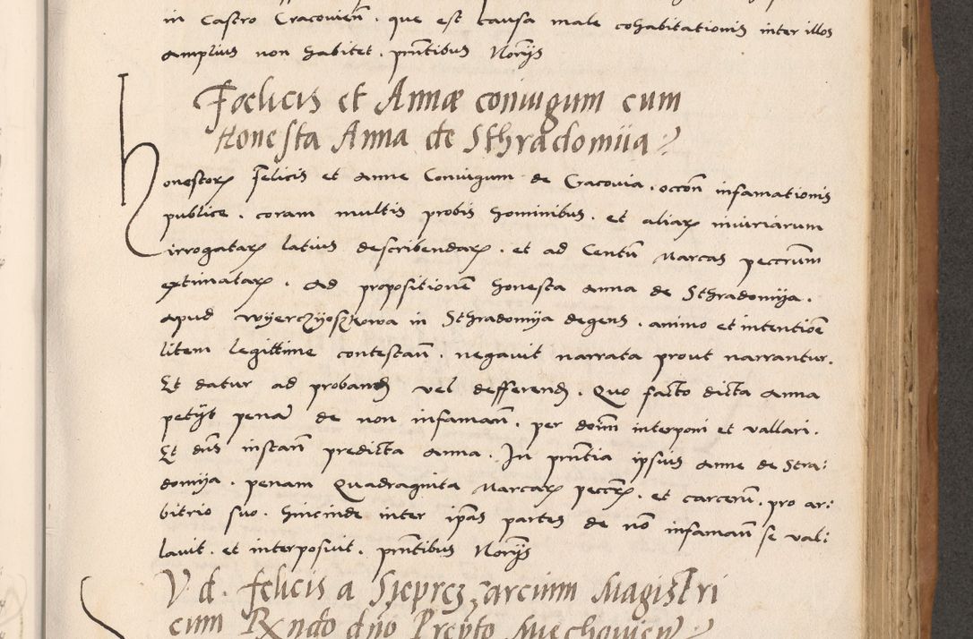 Zdjęcie nr 515 dla obiektu archiwalnego: Acta actorum causarum, sentenciarum tam diffinitivarum quam interlocutoriarum et obligacionum coram reverendo domino Petro Mischkowski custode Kielcensi, canonico vicarioque in spiritualibus generali Cracoviensi ad annum Domini millesimum quingentesimum octavum, cuius indicio est sexta, pontificatus sanctissimi in Christo patris et domini nostri domini Pauli divina providencia pape tercii feliciter moderni, anno coronacionis quarto decimo continuantur