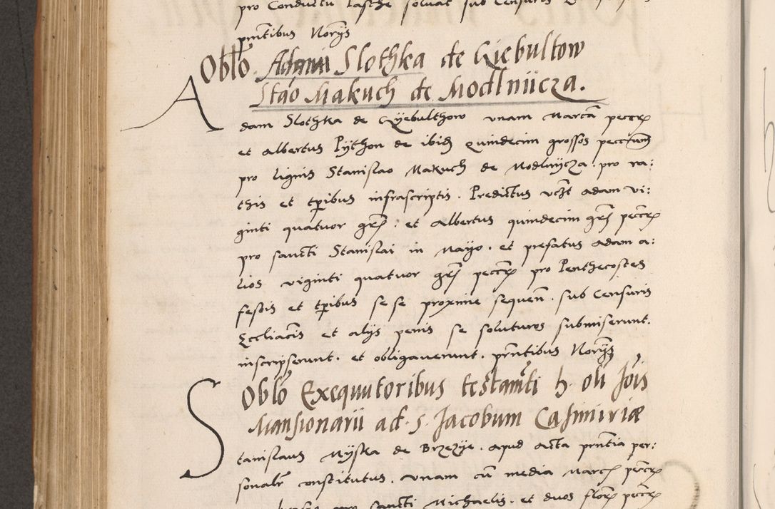 Zdjęcie nr 514 dla obiektu archiwalnego: Acta actorum causarum, sentenciarum tam diffinitivarum quam interlocutoriarum et obligacionum coram reverendo domino Petro Mischkowski custode Kielcensi, canonico vicarioque in spiritualibus generali Cracoviensi ad annum Domini millesimum quingentesimum octavum, cuius indicio est sexta, pontificatus sanctissimi in Christo patris et domini nostri domini Pauli divina providencia pape tercii feliciter moderni, anno coronacionis quarto decimo continuantur