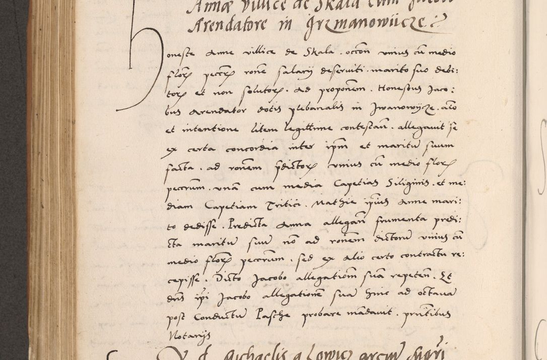 Zdjęcie nr 506 dla obiektu archiwalnego: Acta actorum causarum, sentenciarum tam diffinitivarum quam interlocutoriarum et obligacionum coram reverendo domino Petro Mischkowski custode Kielcensi, canonico vicarioque in spiritualibus generali Cracoviensi ad annum Domini millesimum quingentesimum octavum, cuius indicio est sexta, pontificatus sanctissimi in Christo patris et domini nostri domini Pauli divina providencia pape tercii feliciter moderni, anno coronacionis quarto decimo continuantur