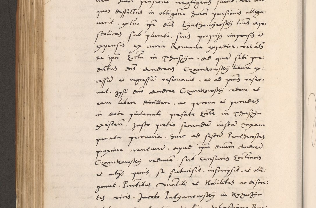 Zdjęcie nr 504 dla obiektu archiwalnego: Acta actorum causarum, sentenciarum tam diffinitivarum quam interlocutoriarum et obligacionum coram reverendo domino Petro Mischkowski custode Kielcensi, canonico vicarioque in spiritualibus generali Cracoviensi ad annum Domini millesimum quingentesimum octavum, cuius indicio est sexta, pontificatus sanctissimi in Christo patris et domini nostri domini Pauli divina providencia pape tercii feliciter moderni, anno coronacionis quarto decimo continuantur