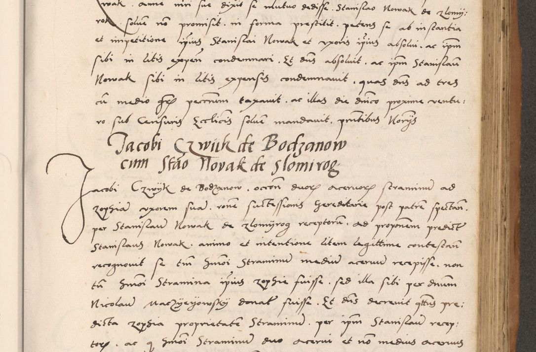 Zdjęcie nr 505 dla obiektu archiwalnego: Acta actorum causarum, sentenciarum tam diffinitivarum quam interlocutoriarum et obligacionum coram reverendo domino Petro Mischkowski custode Kielcensi, canonico vicarioque in spiritualibus generali Cracoviensi ad annum Domini millesimum quingentesimum octavum, cuius indicio est sexta, pontificatus sanctissimi in Christo patris et domini nostri domini Pauli divina providencia pape tercii feliciter moderni, anno coronacionis quarto decimo continuantur